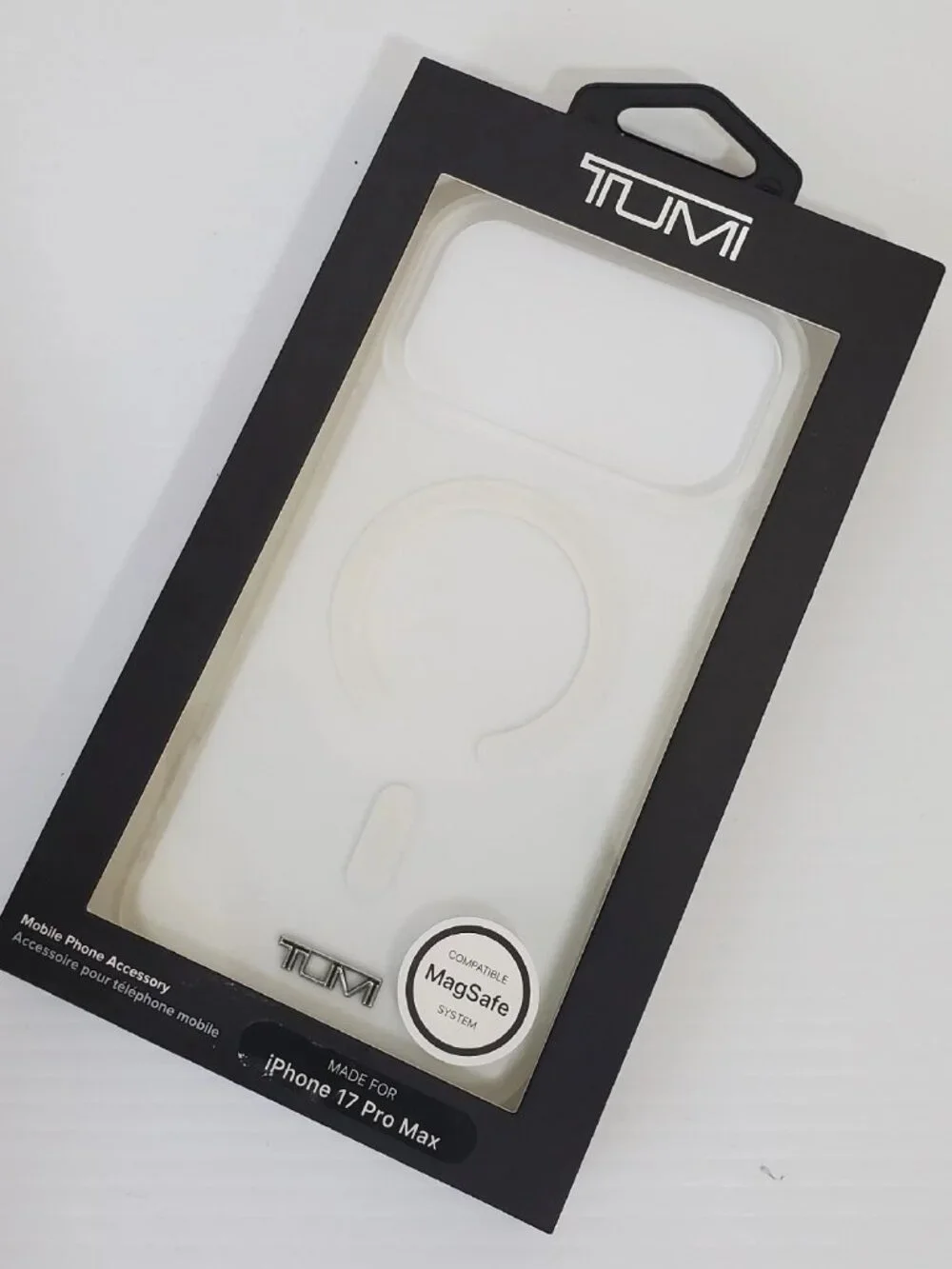 2026 TUMI MADE FOR iPHONE 17 PRO MAX CLEAR CASE COMPATIBLE MAG SAFE SYSTEM